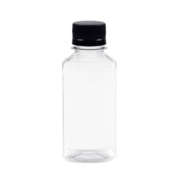 istock Plastic bottle with a black lid. Isolated. 1225284454