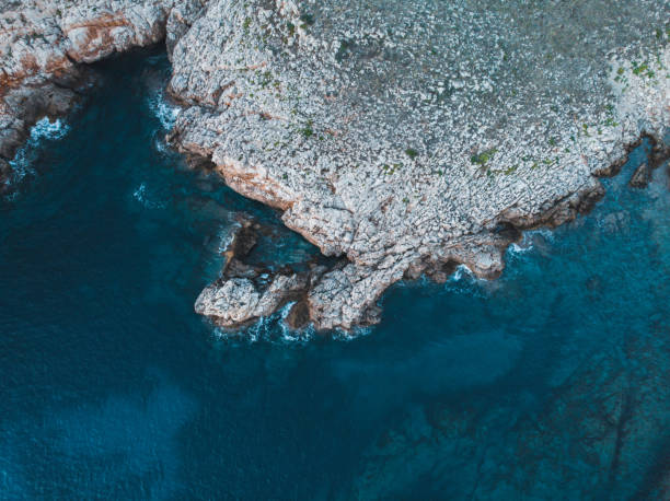 istock Cenital shot of menorca coast ocean 1225284576