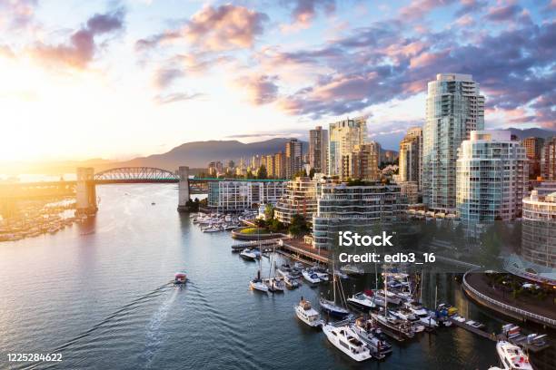 False Creek Downtown Vancouver British Columbia Canada Stock Photo - Download Image Now