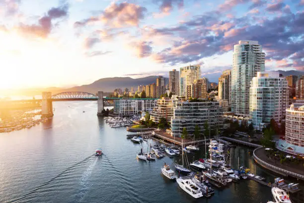 Photo of False Creek, Downtown Vancouver, British Columbia, Canada.