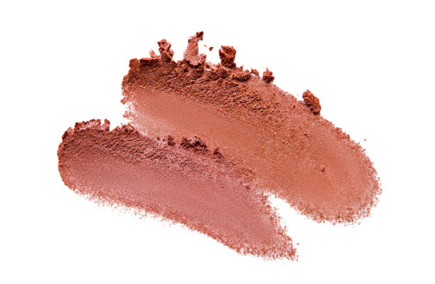 istock Bronzer, blush, eyeshadow swatch smear smudge isolated 1225293196