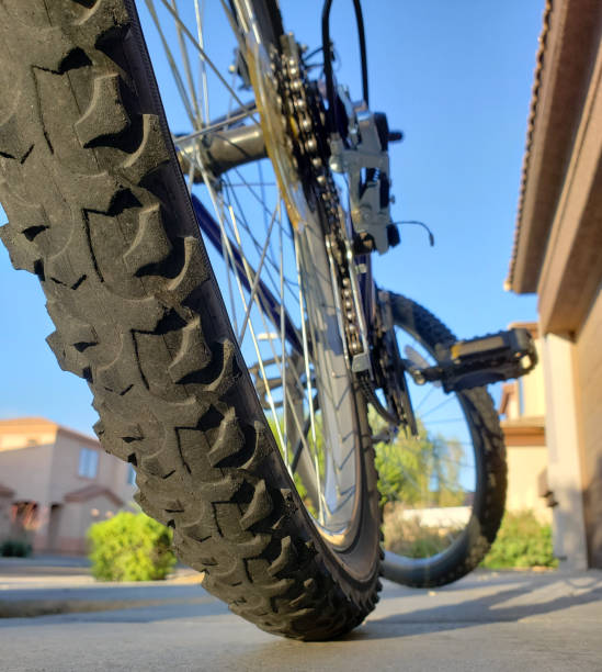 istock Mountain Bicycle Rear Wheel TIre 1225315518