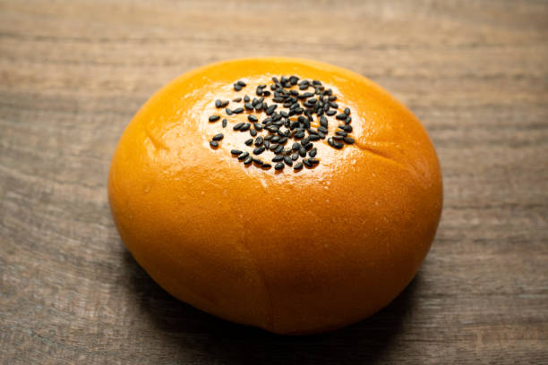 istock Anpan round bread with azuki red beans 1225322423