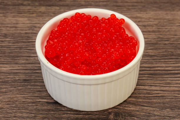 istock Red salmon caviar in the bowl 1225324720