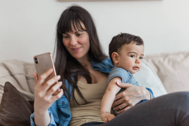 istock Family communicating via video call 1225334584