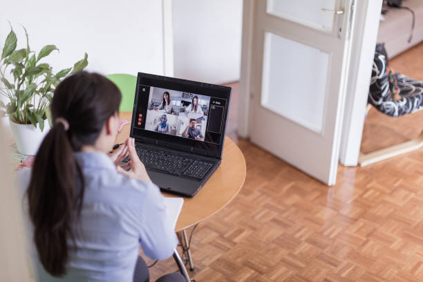 istock Businesswoman working at home 1225338001