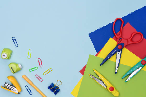 istock Crafts and Scrapbooking preschool education flat lay. 1225338753