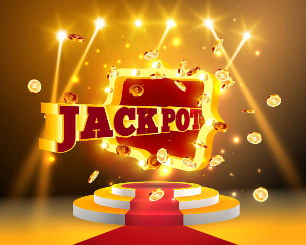 ilustrações, clipart, desenhos animados e ícones de a palavra de ouro jackpot, - star exploding backgrounds ray