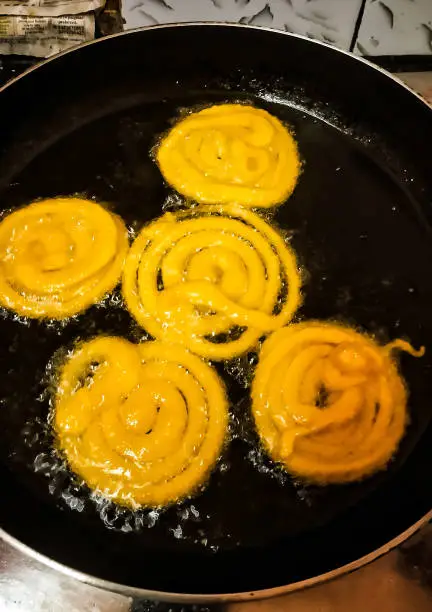 Photo of Stock photo of Jalebi or Jilbi or imarati, indian sweet food fried in pure ghee