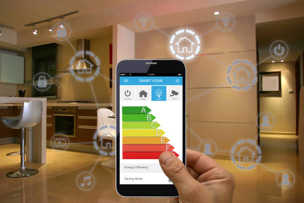 istock Smart home automation mobile phone energy efficiency technology 1225343448