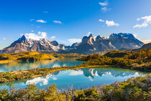 View of Torres Del Paine National Park, Chile.