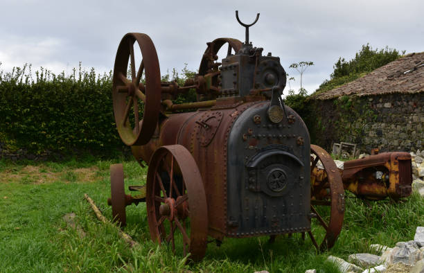 istock Rusted Steam Tractor in the Azores 1225357019
