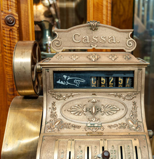 istock Vintage cash register 1225359231