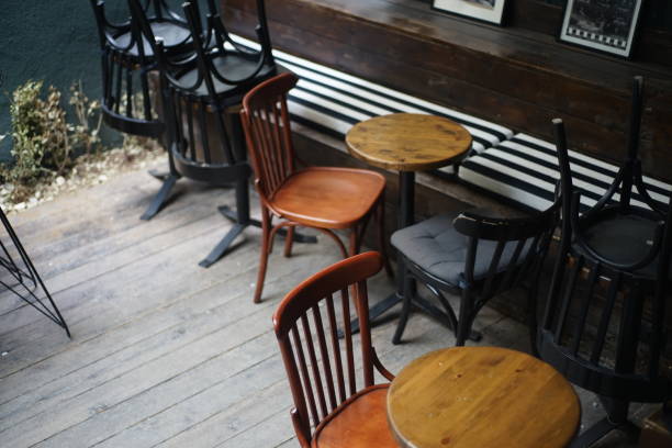istock Cafe Closed because of virus 1225360329