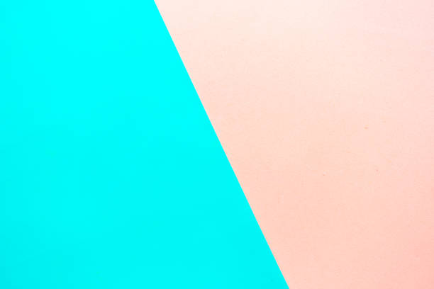 istock Pastel pink and green geometric background. Design concept 1225360756