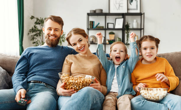istock Happy family spending time together at home 1225362105