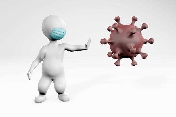 istock fatty man in quarantine stopping the disease 3d rendering 1225366171