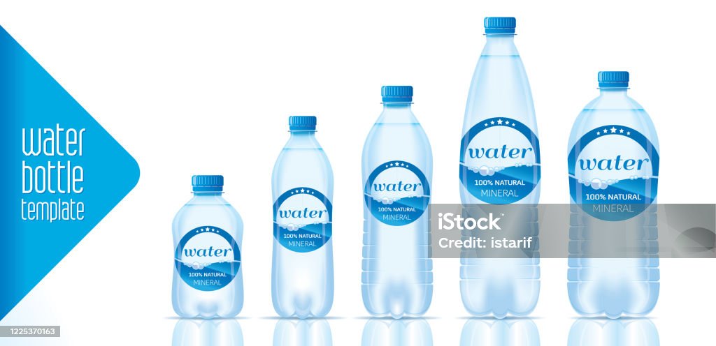 Water Drop Label Water Bottle Label Design
