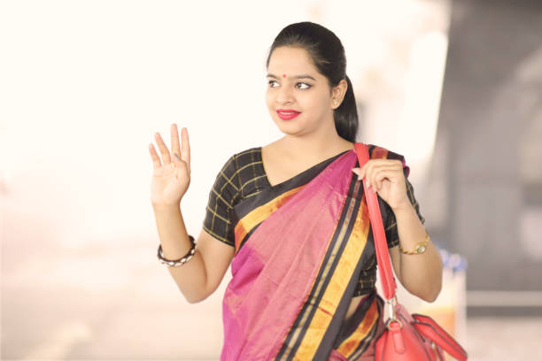 istock Indian Woman Saying Hello 1225371543