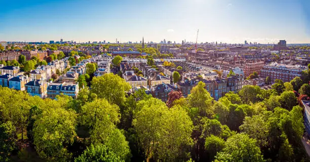 Photo of Aerial view of Kensington in the morning, London, UK