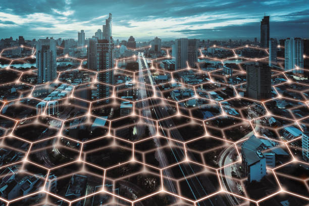 istock Smart Network and Connection city of Thailand 1225384814