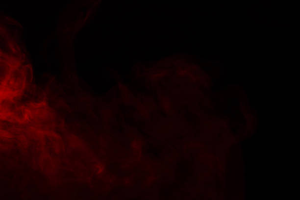 istock Red steam on a black background. 1225384993