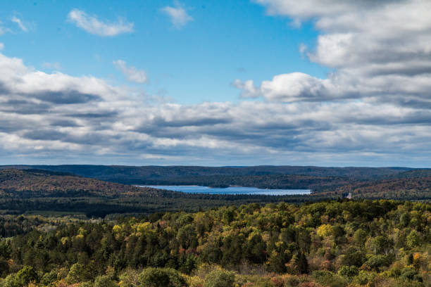 istock Typical and beautiful scene at Algonquin Provincial Park in Ontario, Canada with all it's Trees, Forest, Hills, Lakes and Wilderness 1225386618