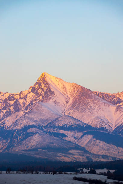istock Krivan mountain during sunset in High Tatras, Slovakia 1225386749