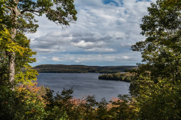 istock Typical and beautiful scene at Algonquin Provincial Park in Ontario, Canada with all it's Trees, Forest, Hills, Lakes and Wilderness 1225386835