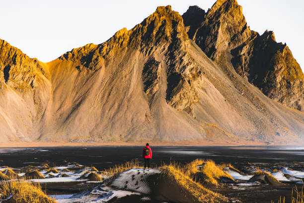 istock Sunny sunrise at scenic Planet Iceland 1225388015