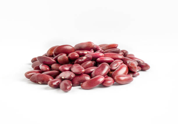 istock red kidney bean or Flat lay red beans  isolated on white background 1225389984