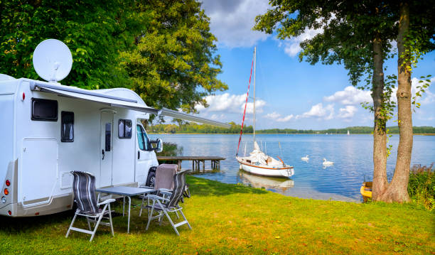 istock Vacations in Poland - active rest by the lake 1225394712