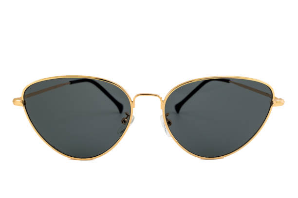 istock Black Cat's Eye Sunglasses Isolated on White Background 1225398833