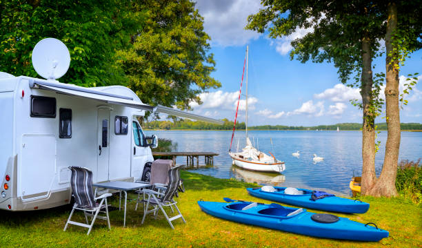 istock Vacations in Poland - active rest by the lake 1225402535