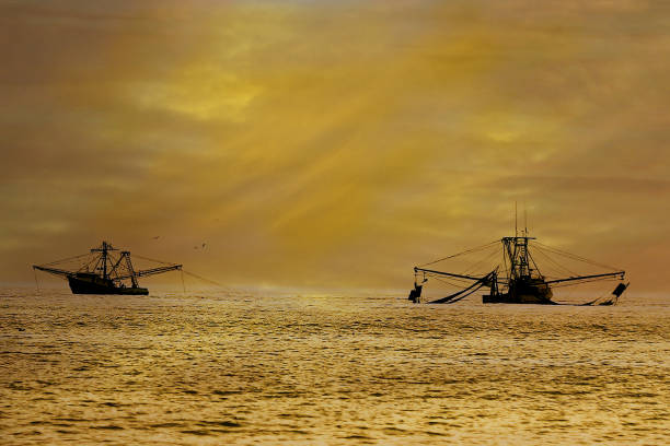 istock Golden Trawlers Sunset Beach NC 1225403103
