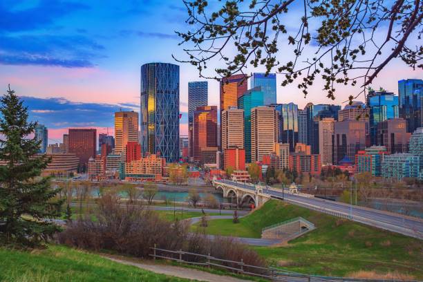 istock Sunrise Sky Over The Calgary Skyline 1225405796