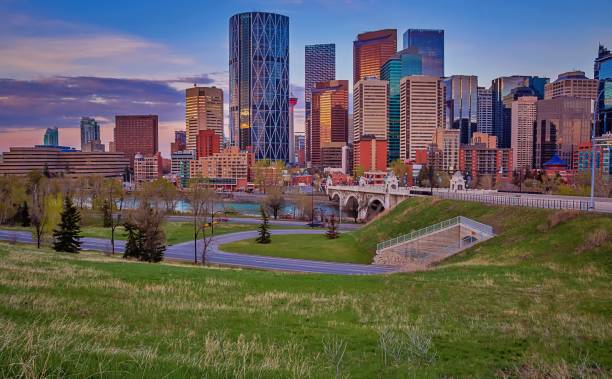 istock Sunrise Sky Over The Calgary Skyline 1225405844