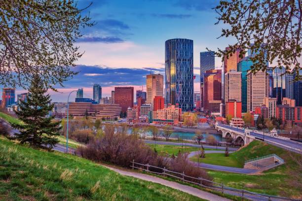 istock Sunrise Sky Over The Calgary Skyline 1225405914