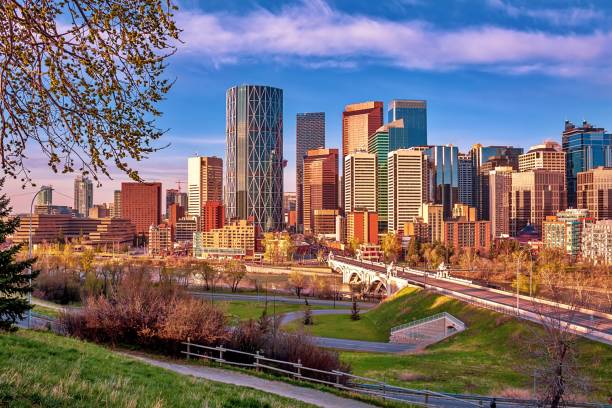 istock Sunrise Sky Over The Calgary Skyline 1225405996