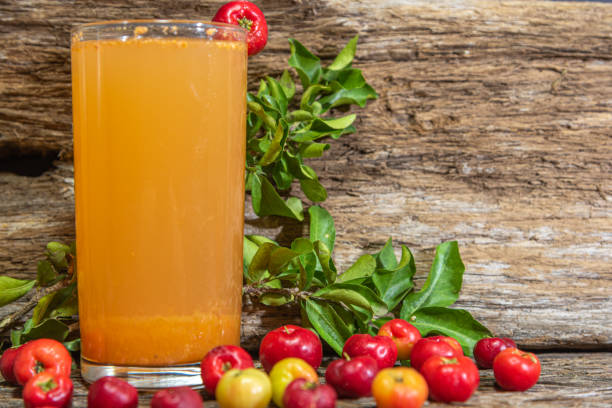 istock Natural juice of acerola (Malpighia emarginata) 1225407385