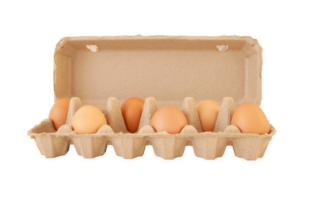 istock Eggs in carton isolated on white 1225408294
