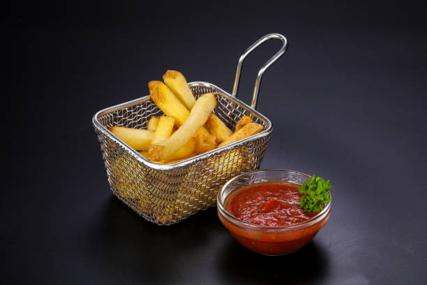 istock French Fry potato with sauce 1225411438