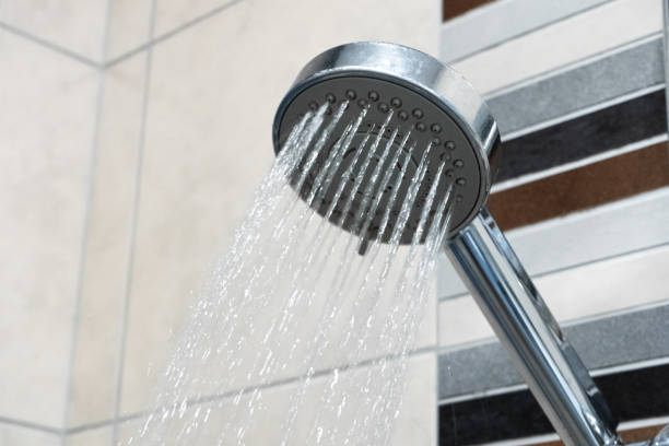 istock Shower head. Shower room. Plumbing close up 1225411746