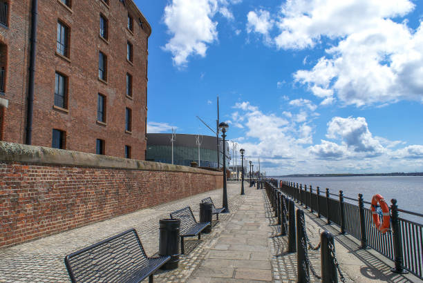 istock Walkway next to the River Mersey. 1225415979
