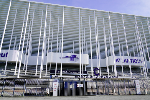 Bordeaux , Aquitaine / France - 10 25 2019 : Matmut Atlantique stadium in Bordeaux france