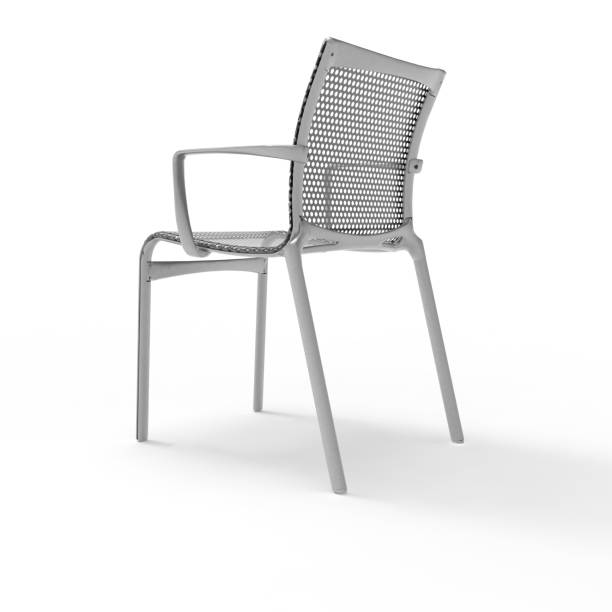 istock 3d image of a perforated metal office chair 1225421911