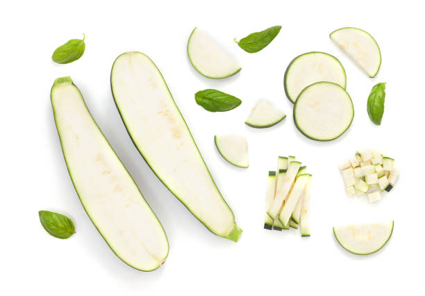 istock Zucchini isolated. Zucchini isolated white background. 1225425455