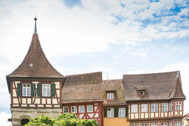 istock Half timbered houses in Schwabisch Hall, Germany 1225425539