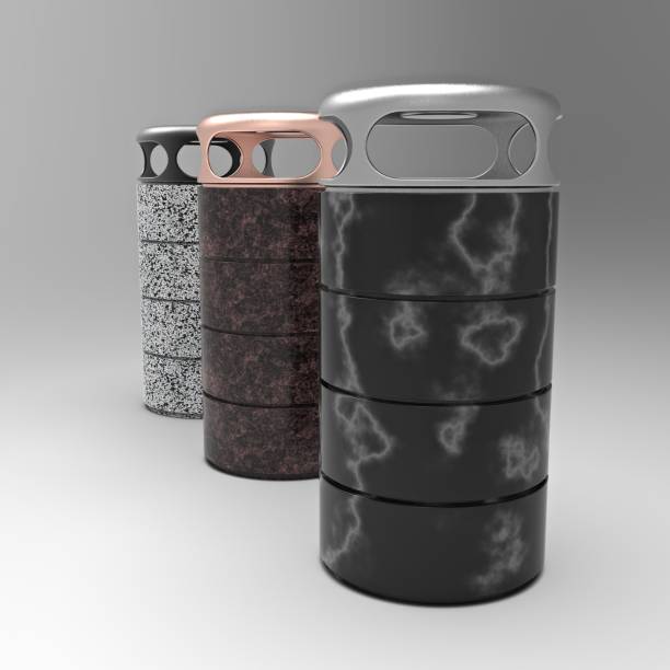 istock 3d image of urn with galvanized lid with ashtray 1225426496