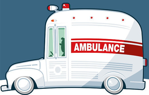 Ambulance driver vector about 
profession medical personnel...